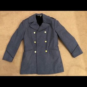 Vintage Men’s Wool Military Cadet Coat